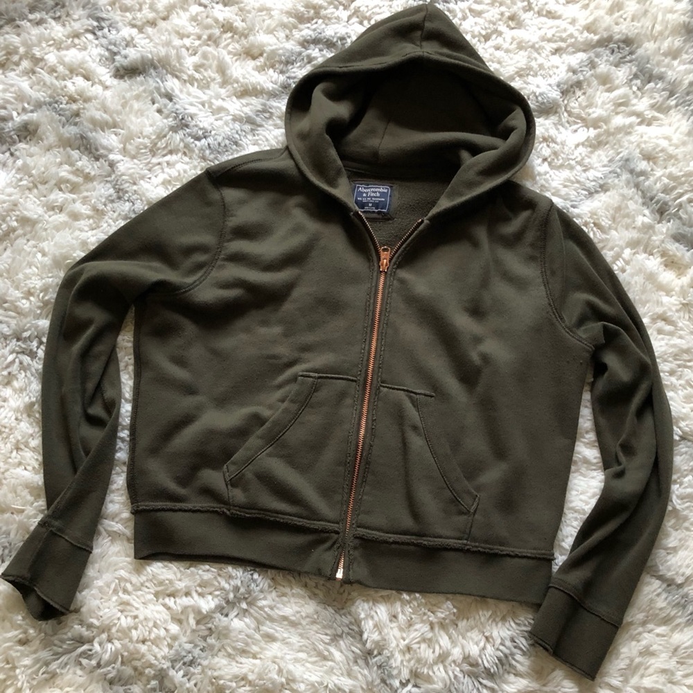 A&F Olive Green Hoodie